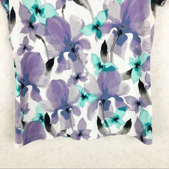 NWOT Croft & Barrow floral top whimsical Cottagecore - Picture 3 of 9